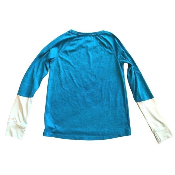 Champion Girls Performance Shirt Blue L 10 12 - Picture 2 of 4